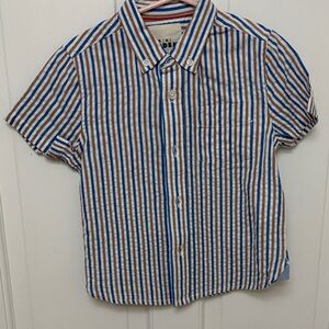 Mini Boden Multicolor Striped Button-Down Shirt